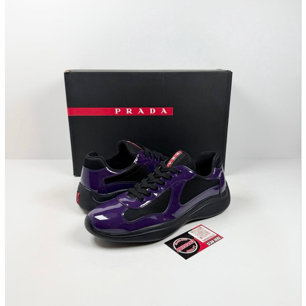 Size 7.5UK/8.5US - Prada Americas Cup Purple Black